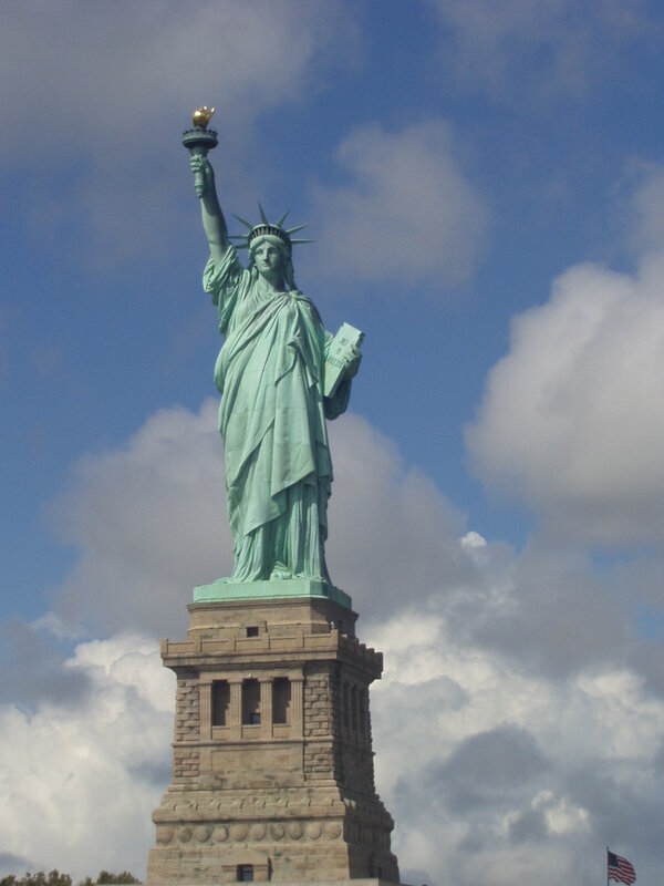 Statue of Liberty with torch