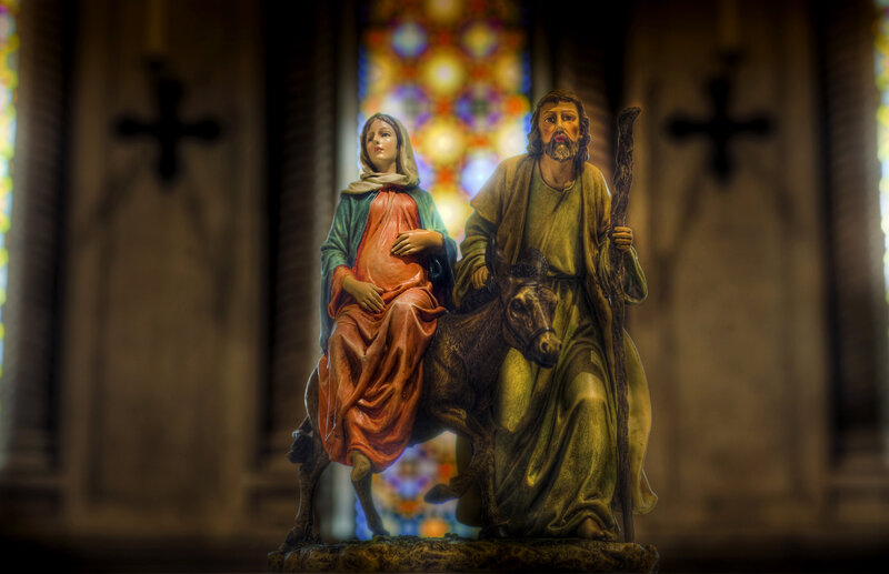 Statue of Mary and Joseph