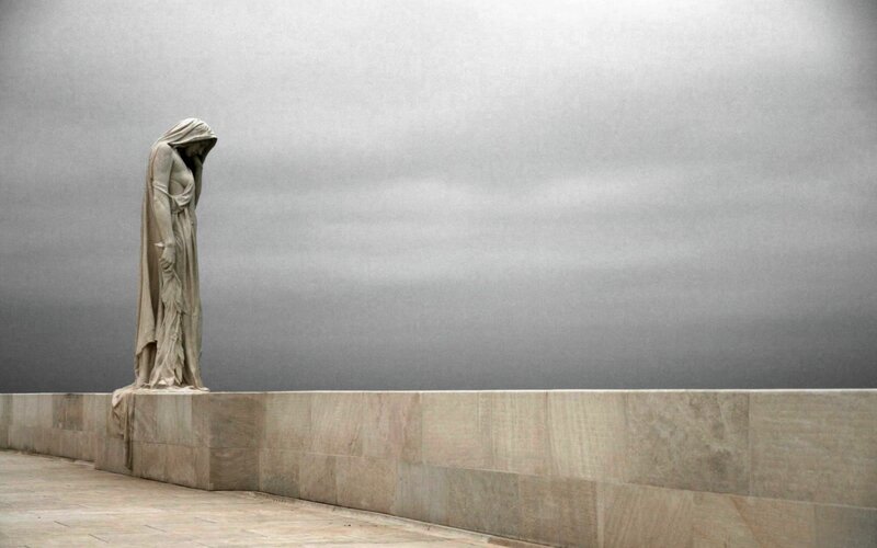 Statue of Mourning Woman