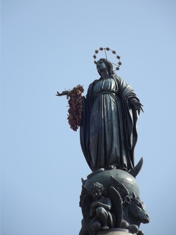 Statue of Virgin Mary — Blue, Serene