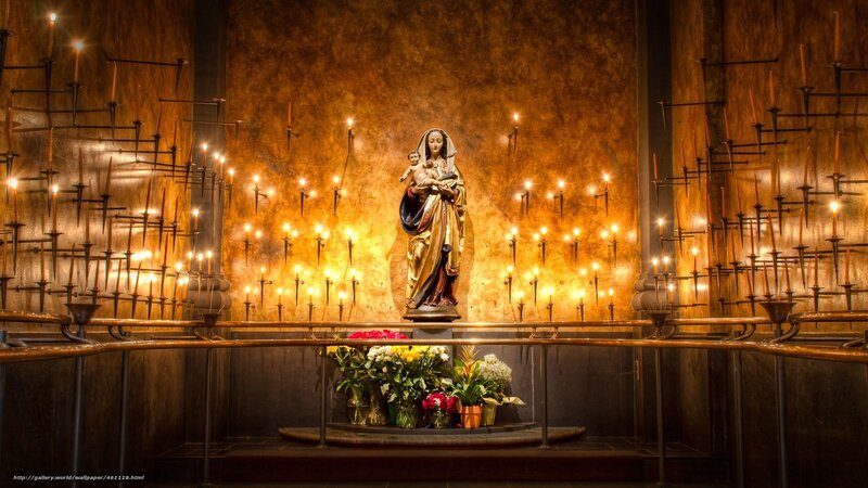 Statue of Virgin Mary — Gold