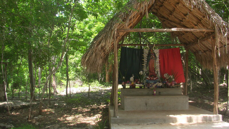 Statue of Virgin Mary — Green
