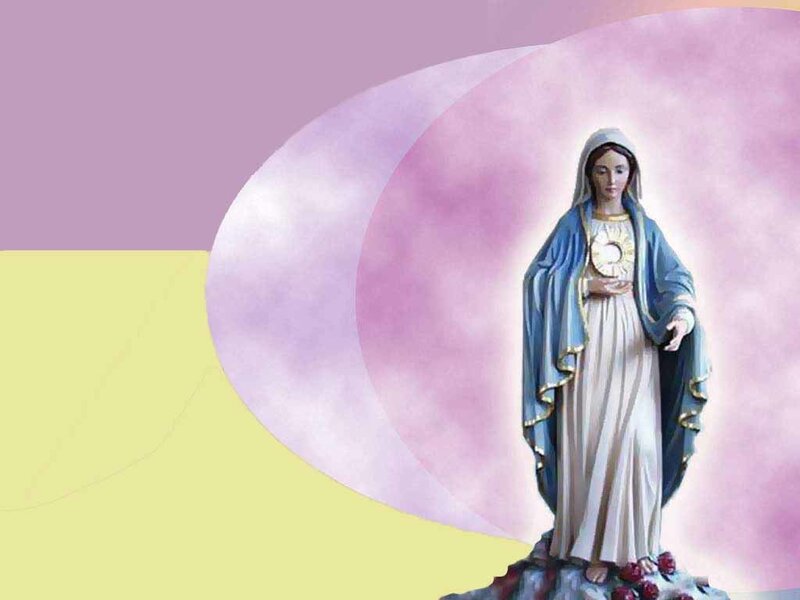 Statue of Virgin Mary — Pink