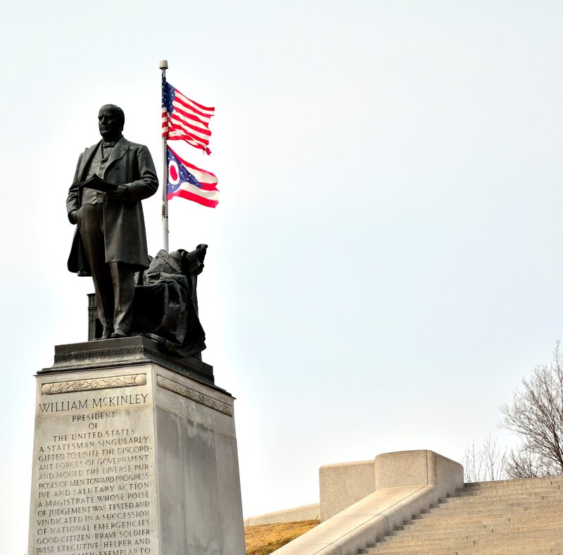 Statue of William McKinley — Gray