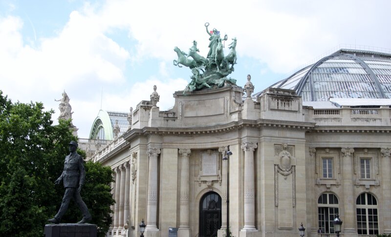 Statue on Building Facade