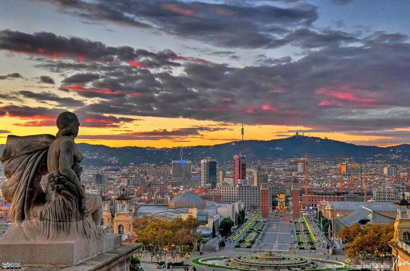 Statue Overlooking City