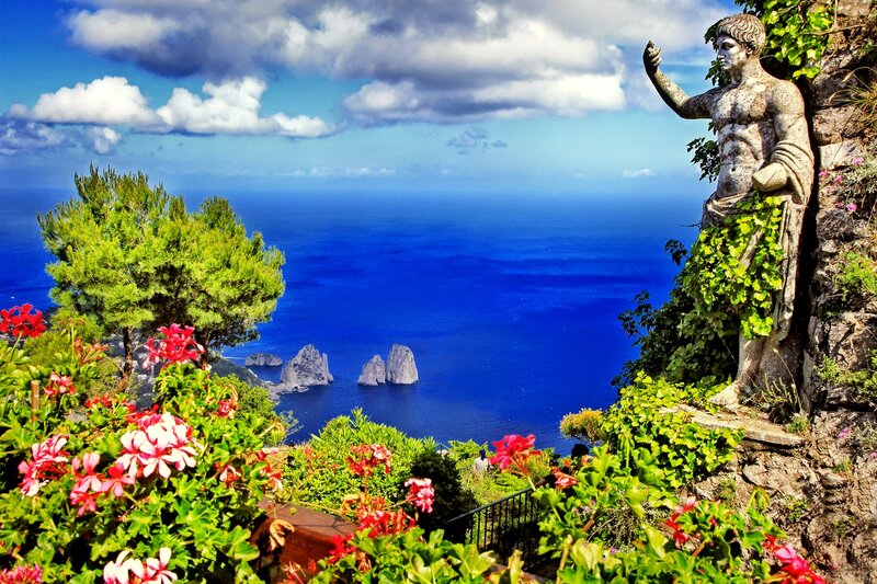 Statue Overlooking Sea