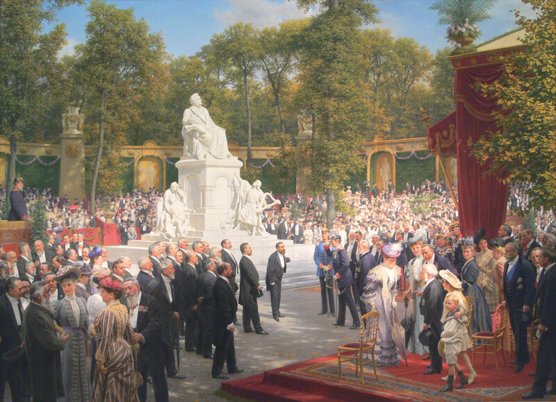 Statue Unveiling Ceremony — White