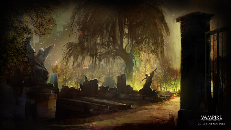 Statues in a Cemetery