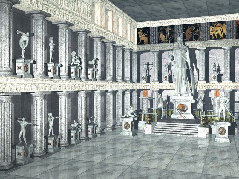 Statues in a Temple