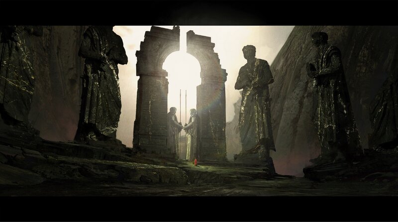 Statues in Ancient Ruins