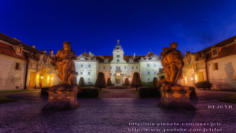 Statues in Courtyard