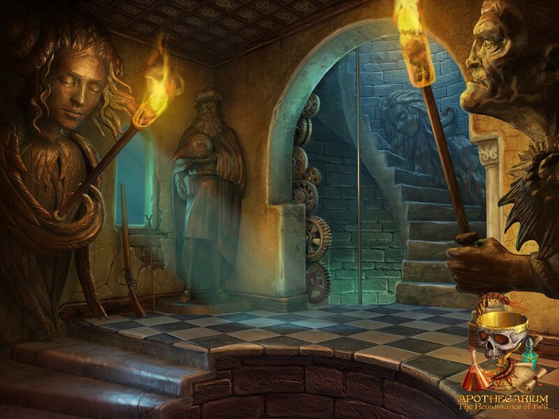 Statues in Dungeon Room