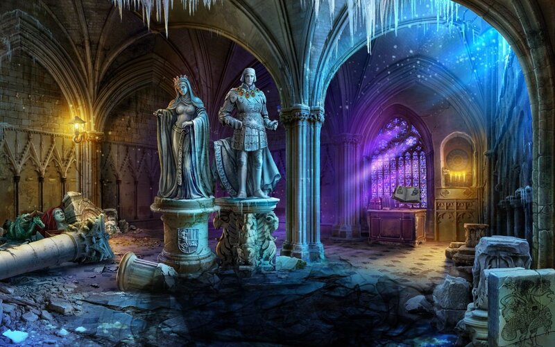 Statues in Ruined Hall