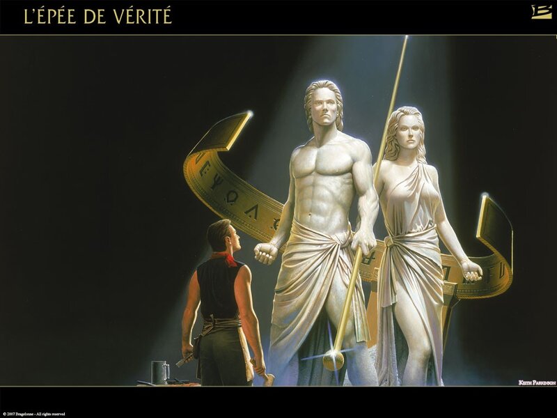 Statues of Truth and a Man