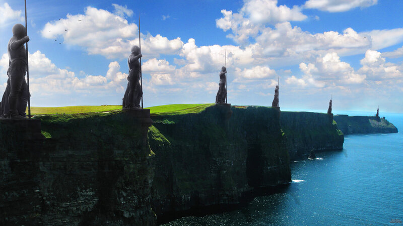 Statues on Cliffs