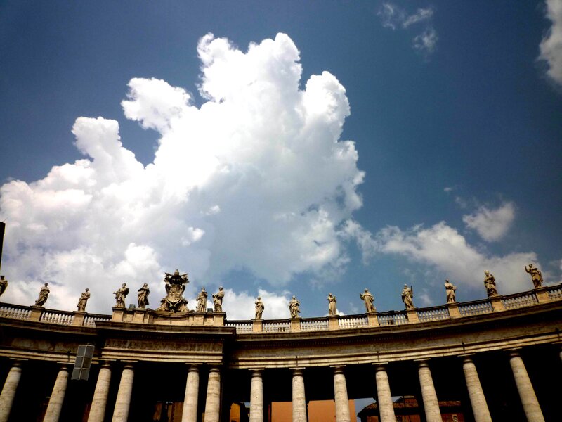 Statues on Colonnade