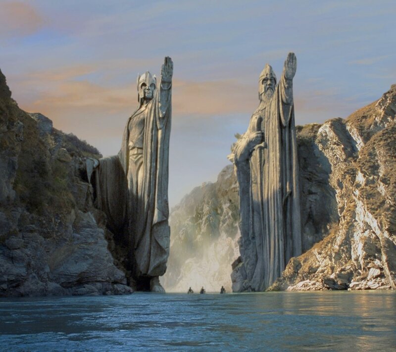 Statues on Riverbanks