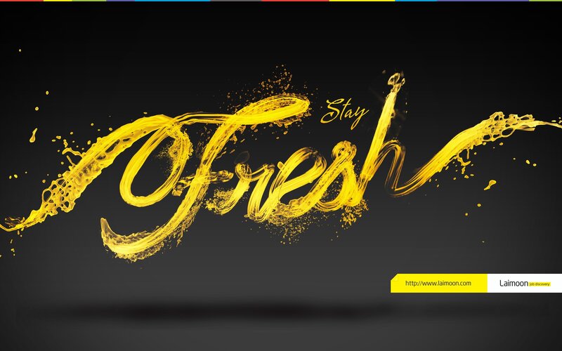Stay Fresh text design