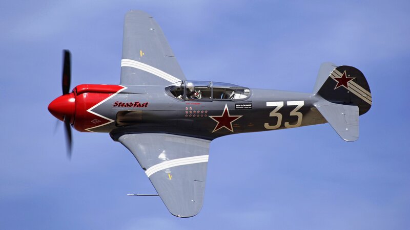 SteadFast fighter plane in flight