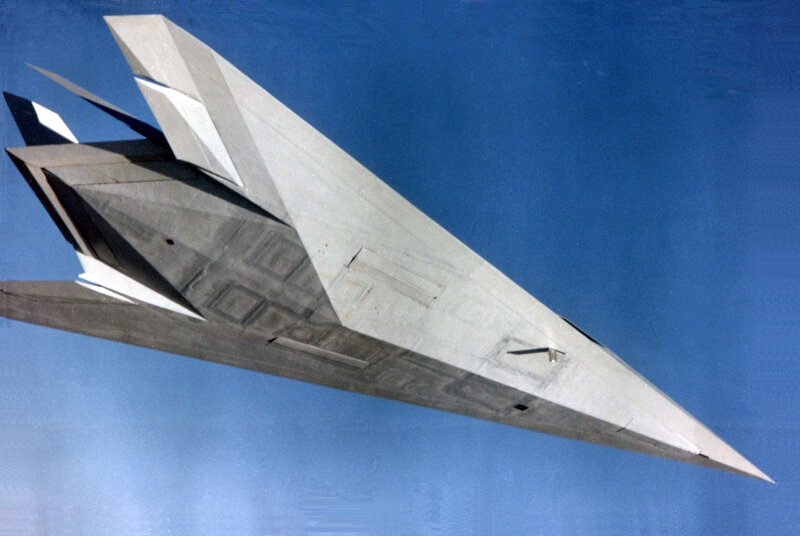 stealth aircraft in flight