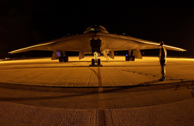 Stealth Bomber Aircraft — Black