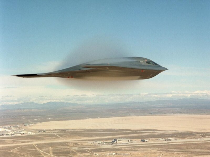 Stealth Bomber Aircraft — Gray, Serene