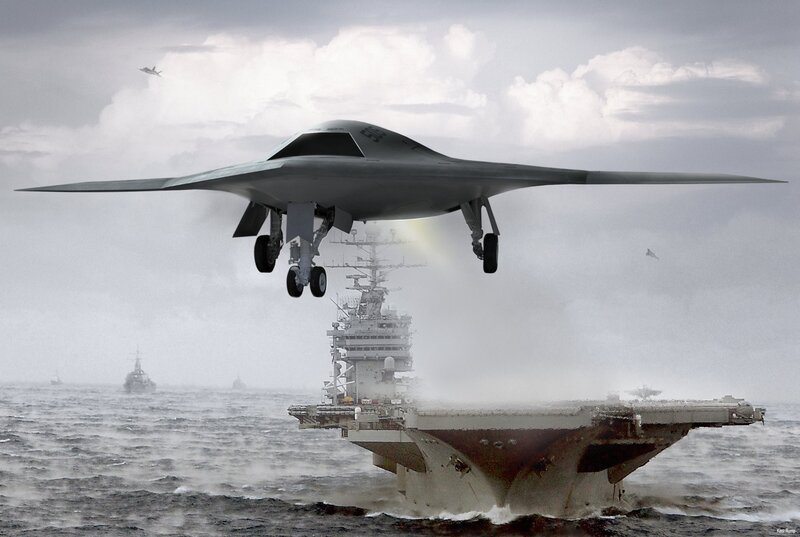 Stealth Bomber Taking Off