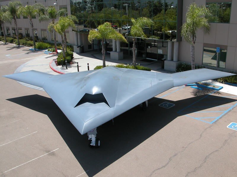 Stealth drone on display