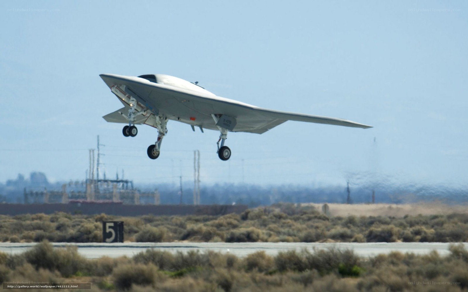 stealth drone taking off
