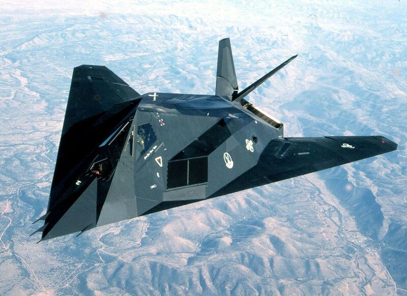 Stealth Fighter Jet — Black, Dramatic