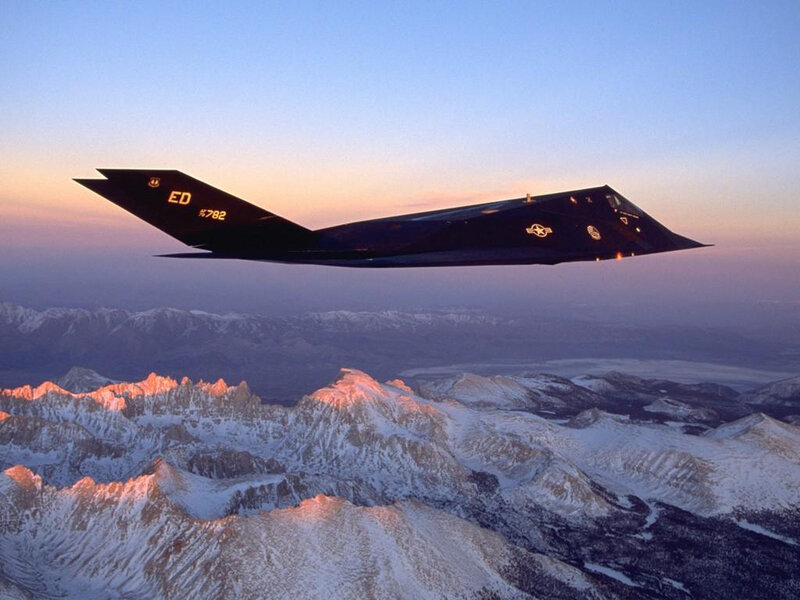 Stealth Fighter Jet — Black