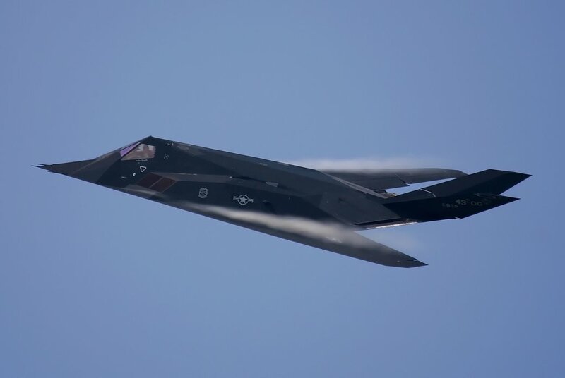 Stealth Fighter Jet — Blue, Calm