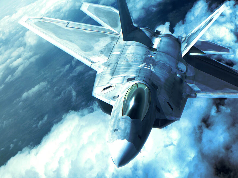 Stealth Fighter Jet — Blue, Dramatic