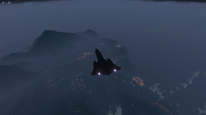Stealth Fighter Jet — Dark Blue