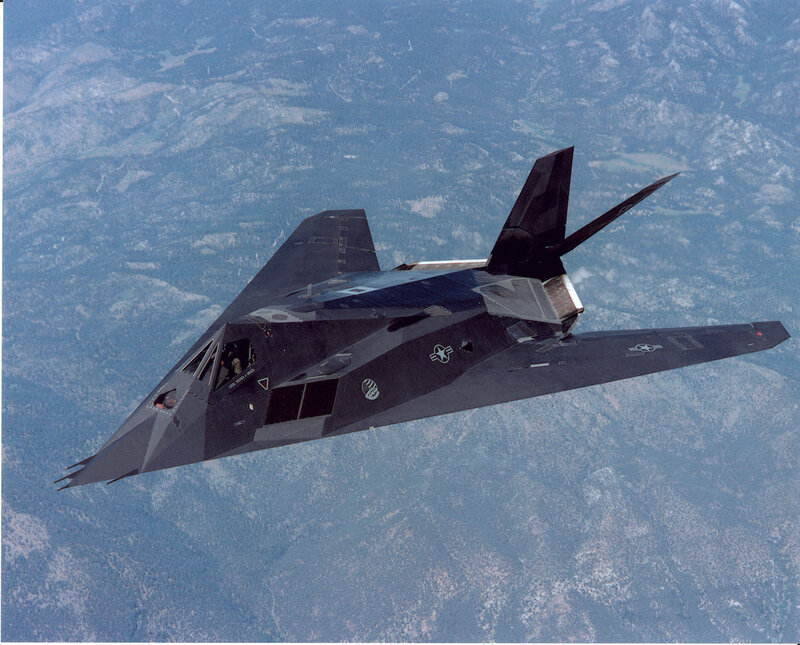 Stealth Fighter Jet — Gray, Aerial, Photograph
