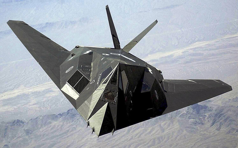 Stealth Fighter Jet — Gray, Dramatic, Photograph, Aircraft, Sky, Desert