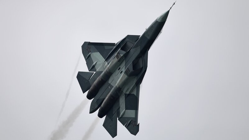 Stealth Fighter Jet — Gray, Dramatic, Photograph, Smoke Trail