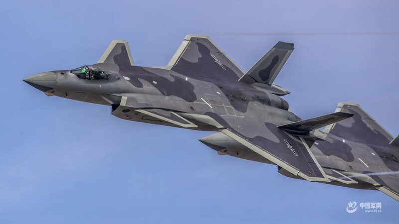Stealth Fighter Jet — Gray, Dynamic, Afternoon