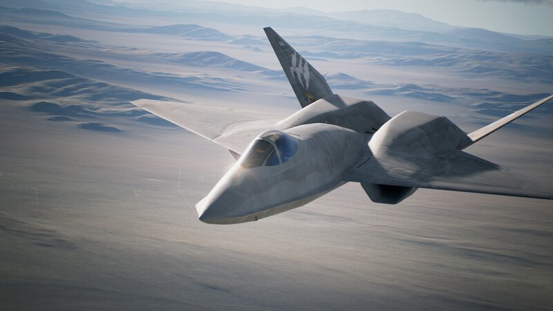 Stealth Fighter Jet — Gray, Serene