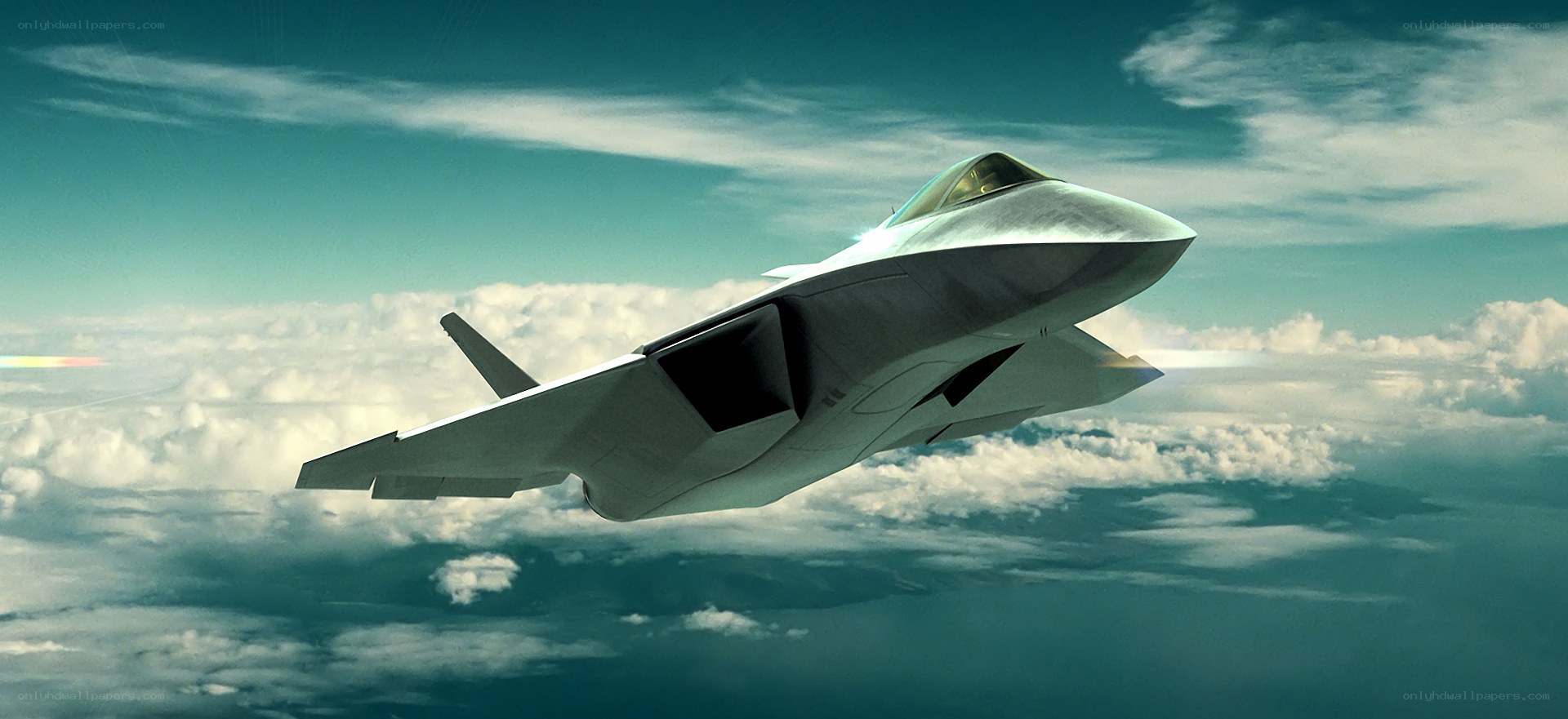 stealth fighter jet in flight