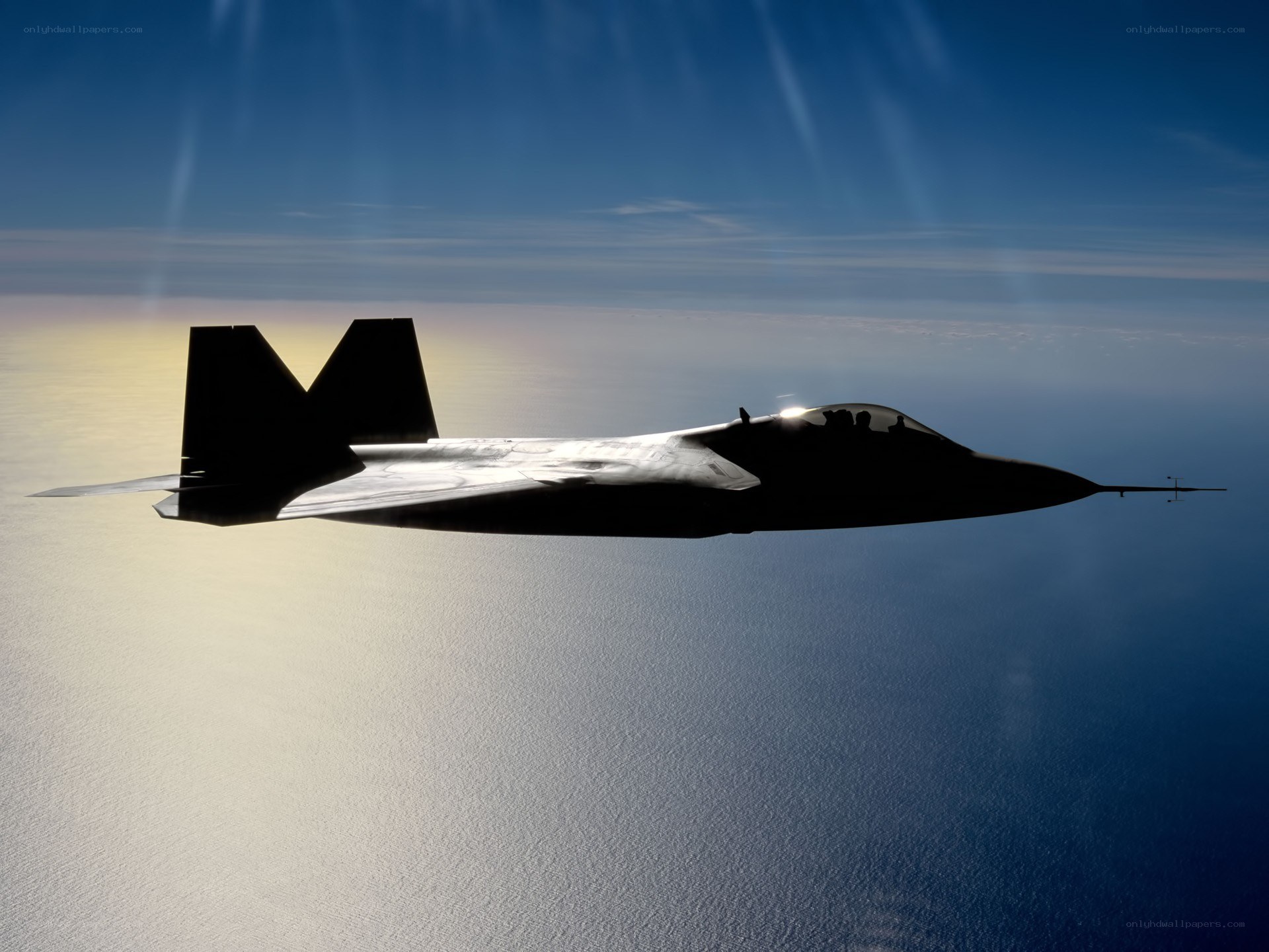 stealth fighter jet in flight