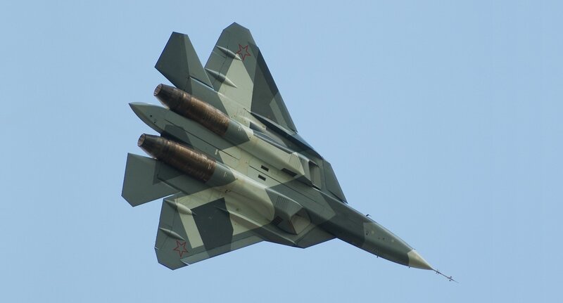 Stealth fighter jet in flight