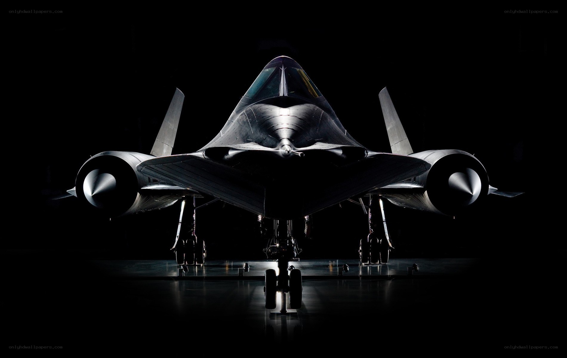 Stealth fighter jet on display