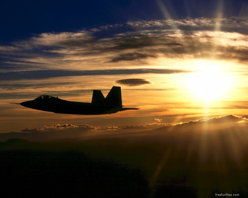 Stealth Fighter Jet — Orange