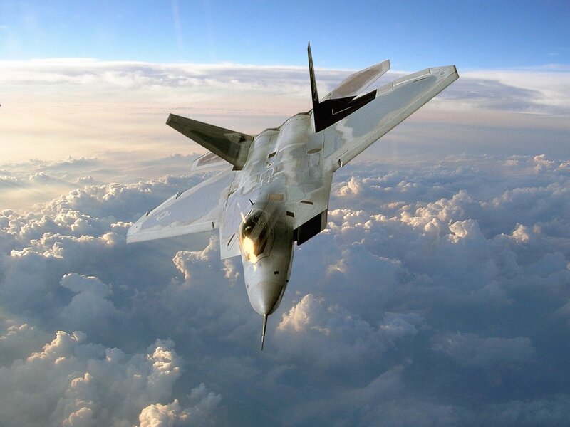 Stealth Fighter Jet — White
