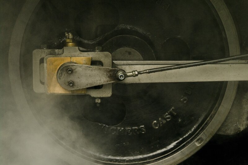steam engine wheel mechanism