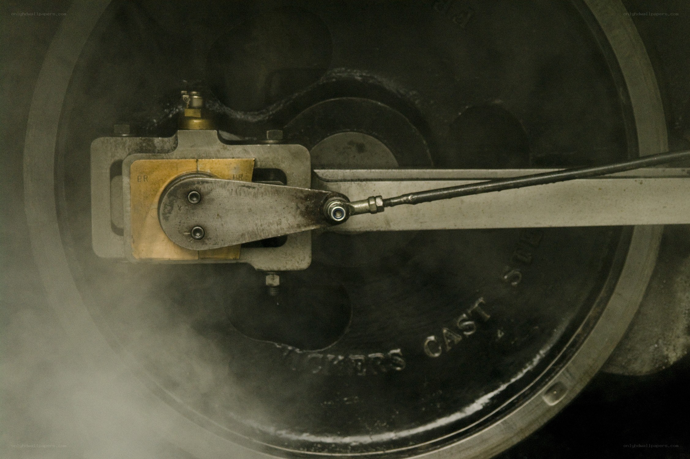 steam engine wheel mechanism