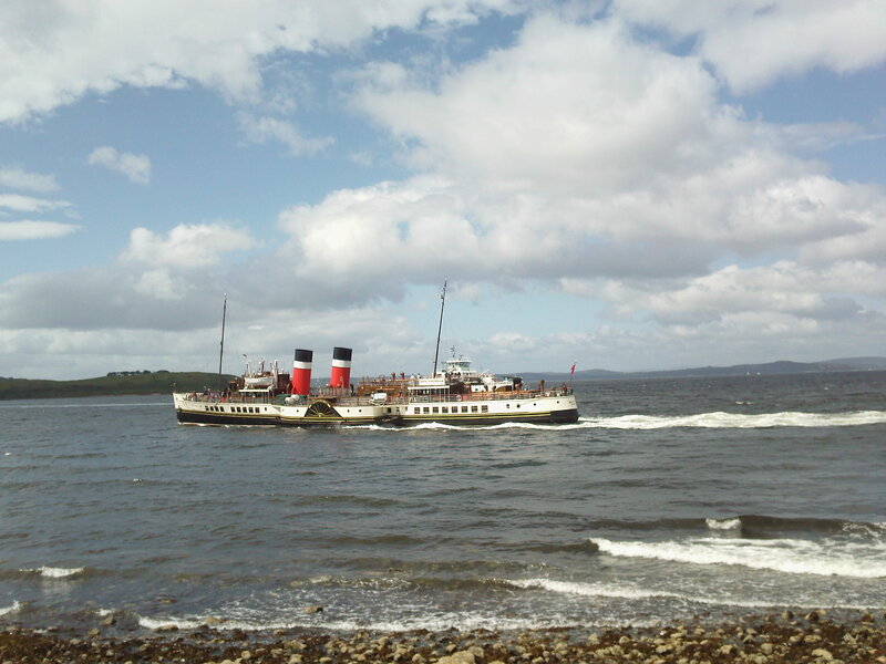 Steam Ferry on Water