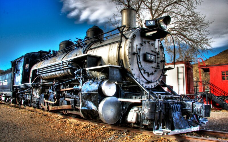 Steam Locomotive 491 — Blue